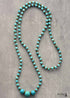 Boho Necklace, Mala Stone Beads Turquoise